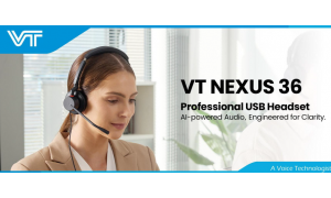 VT NEXUS 36: новинка – профессиональная проводная UC-гарнитура с Next-Gen 3-Mic AI