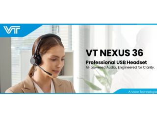 VT NEXUS 36: новинка – профессиональная проводная UC-гарнитура с Next-Gen 3-Mic AI