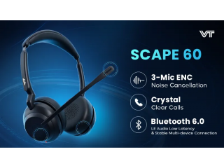 VT SCAPE 60 — новая профессиональная беспроводная гарнитура с трехмикрофонным ENC-шумоподавлением